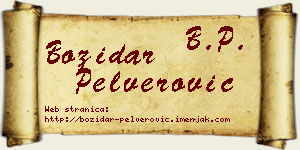 Božidar Pelverović vizit kartica